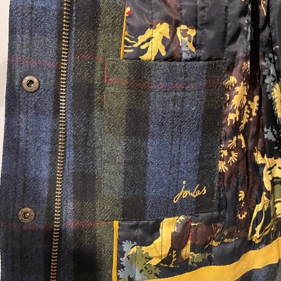 Joules Ladies Wool Plaid Fieldcoat - Picture 10 of 15